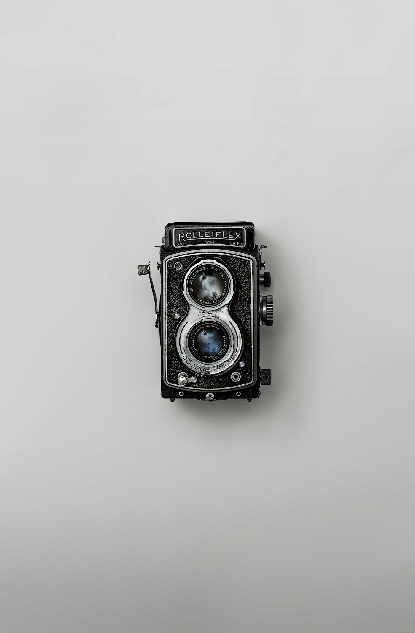 Analog Rolleiflex film camera